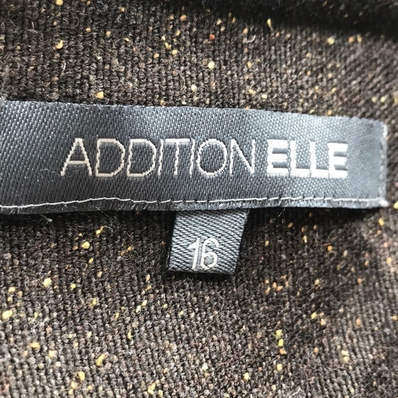 ADDITION Elle wool blend matching blazer midi skirt set tweed size 16 - Picture 13 of 14